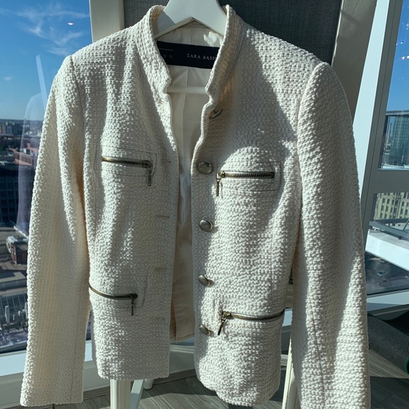 Zara Jackets & Blazers - Zara Cream Jacket Size XS